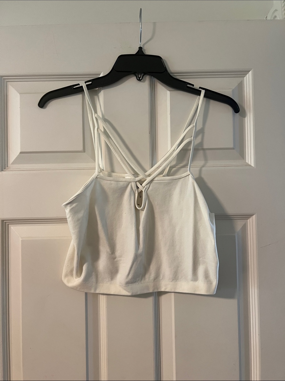 tokyo Darling White Strappy Cropped Camisole